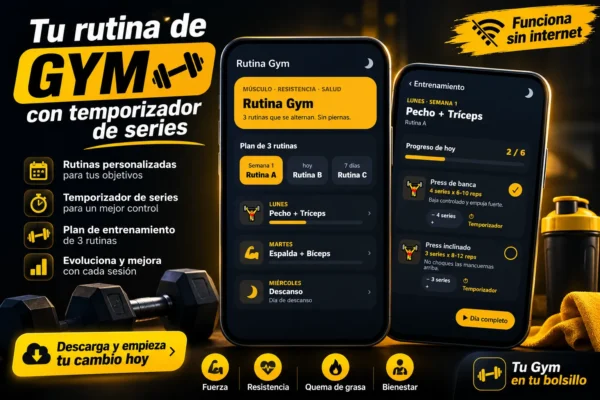 Rutina Gym: Músculo y Fuerza