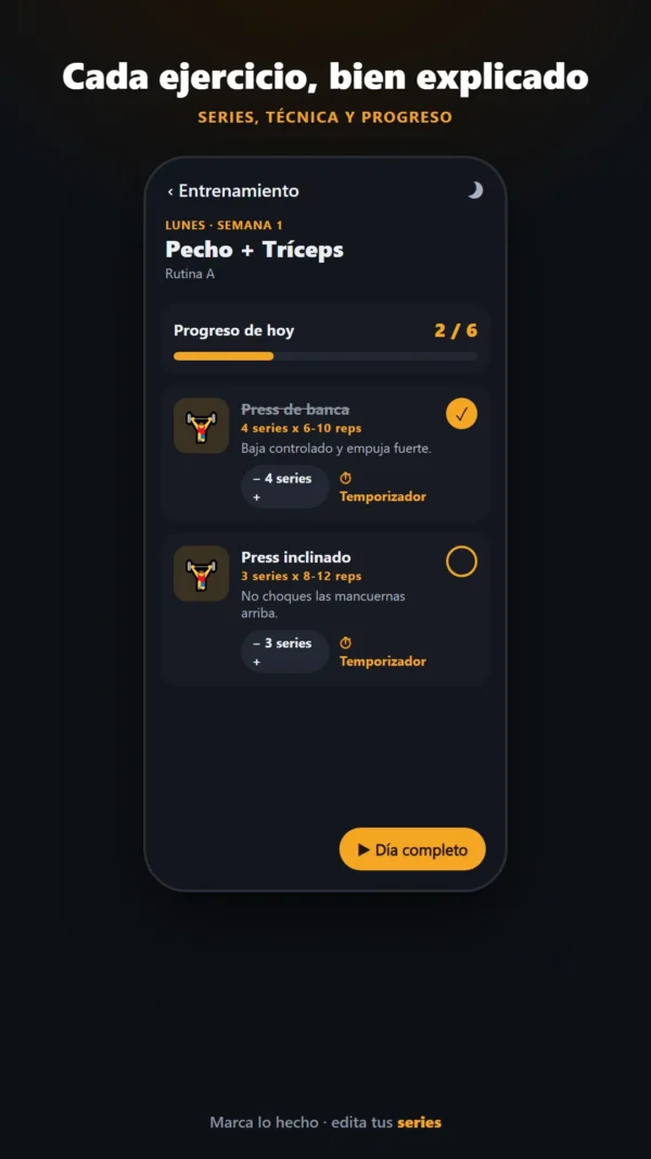 Rutina Gym: Músculo y Fuerza