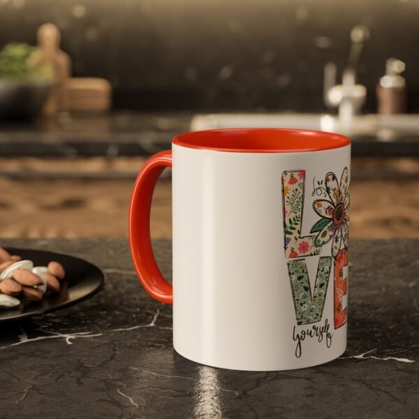 Love Yourself Floral Mug