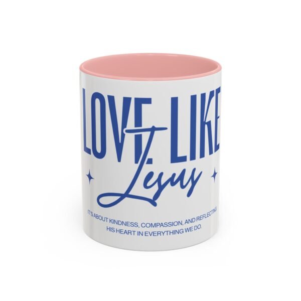 Love Like Jesus Accent Coffee Mug