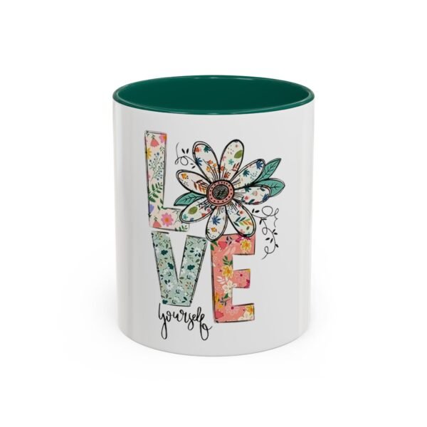 Love Yourself Floral Mug