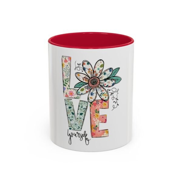 Love Yourself Floral Mug