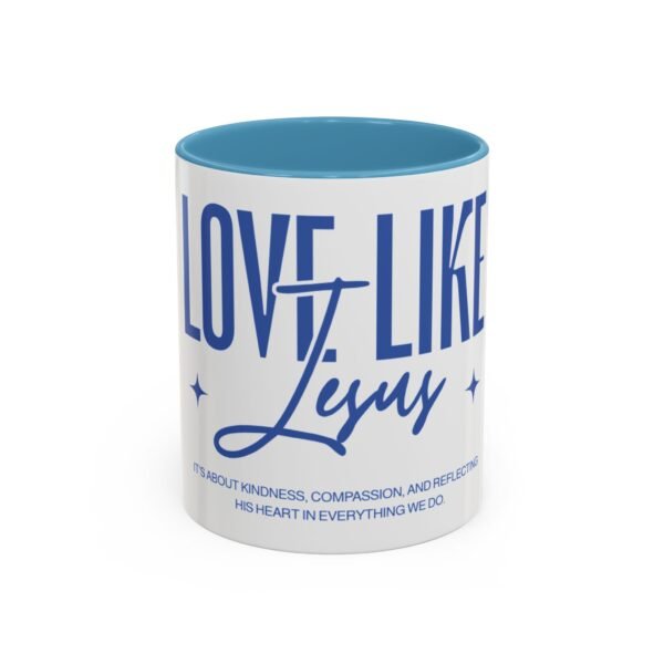 Love Like Jesus Accent Coffee Mug