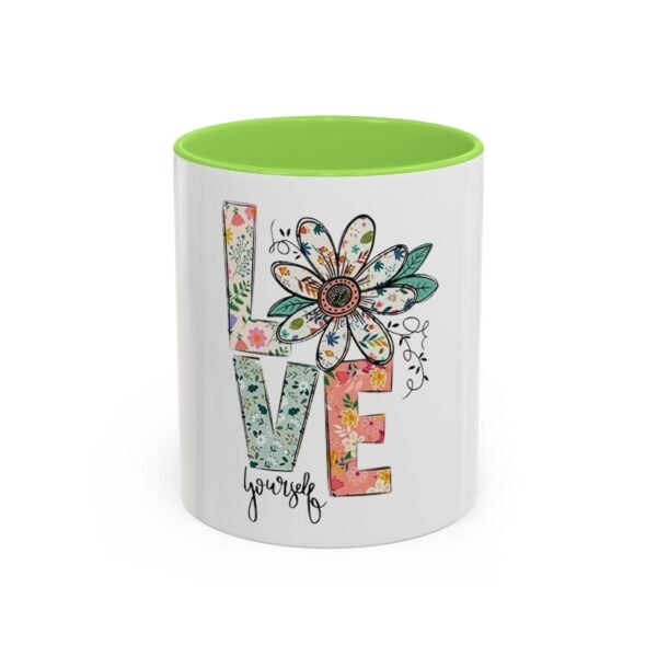 Love Yourself Floral Mug