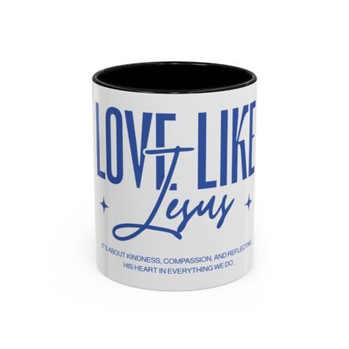 Love Like Jesus Accent Coffee Mug
