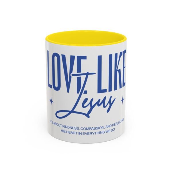 Love Like Jesus Accent Coffee Mug