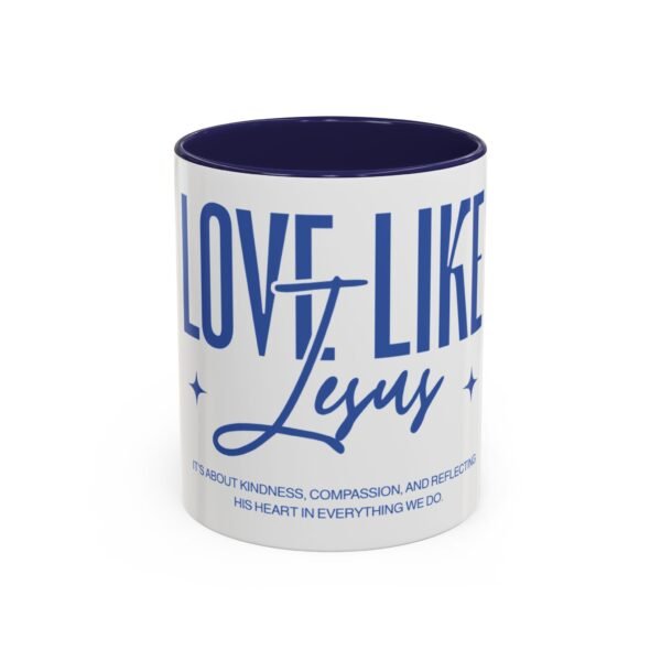 Love Like Jesus Accent Coffee Mug