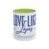 Love Like Jesus Accent Coffee Mug