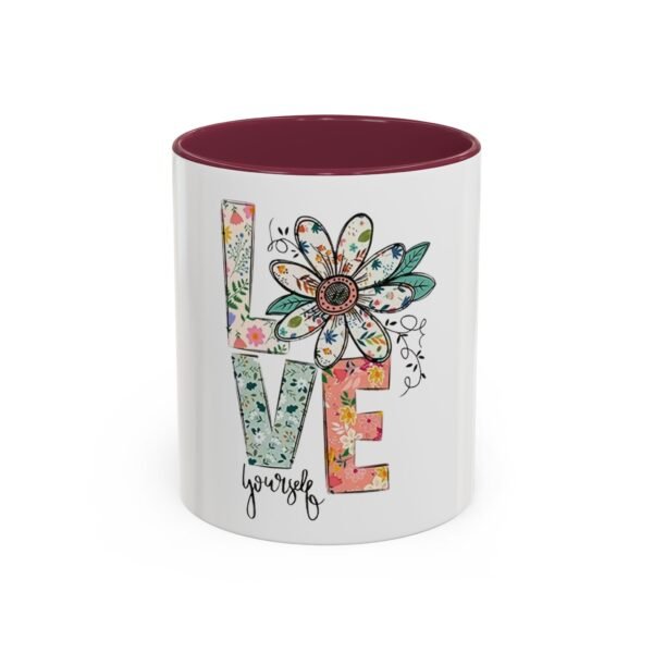 Love Yourself Floral Mug