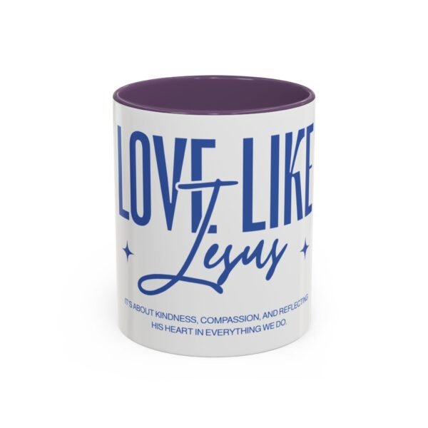 Love Like Jesus Accent Coffee Mug