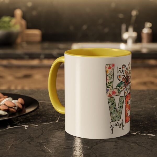 Love Yourself Floral Mug