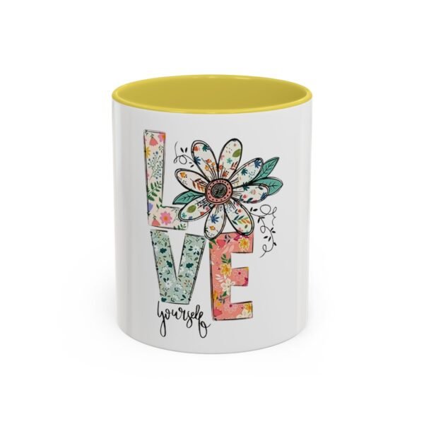 Love Yourself Floral Mug